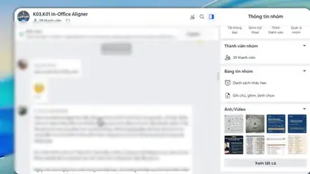Nhóm Zalo cộng đồng học viên offline, ảnh động cuộn nhóm